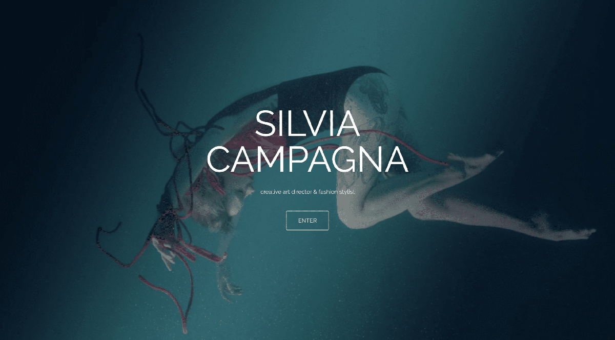 Silvia model portfolio website